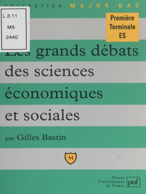 cover image of Les grands débats des sciences économiques et sociales